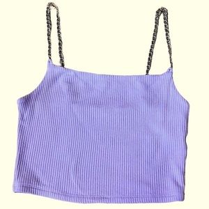 Garage Purple Chain Top